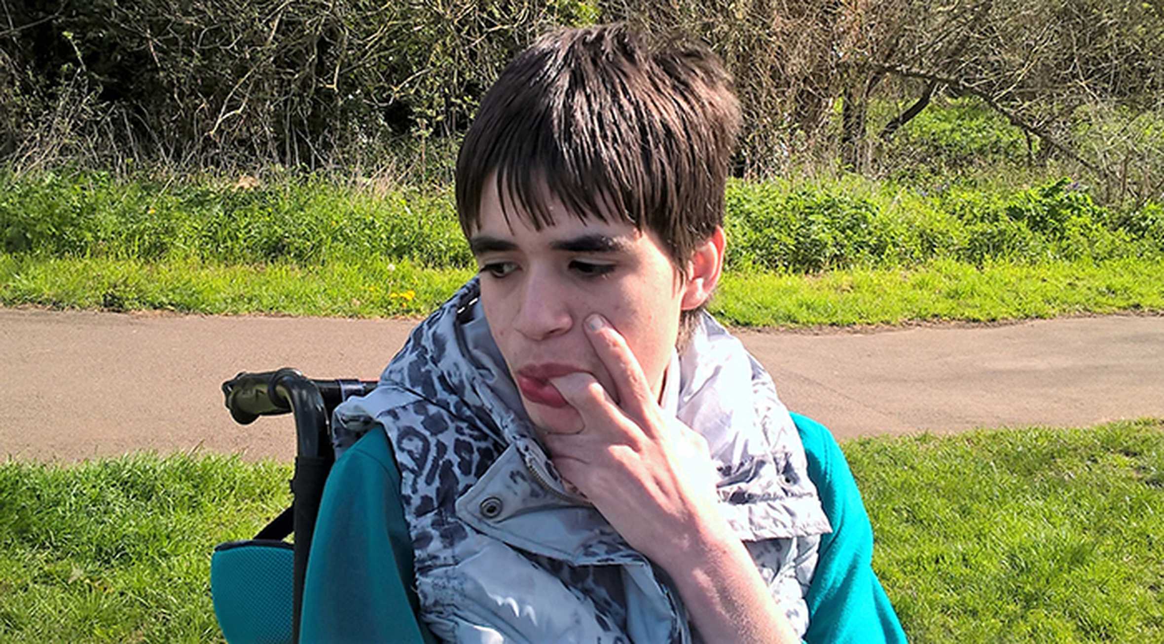 Grace out and about in the park