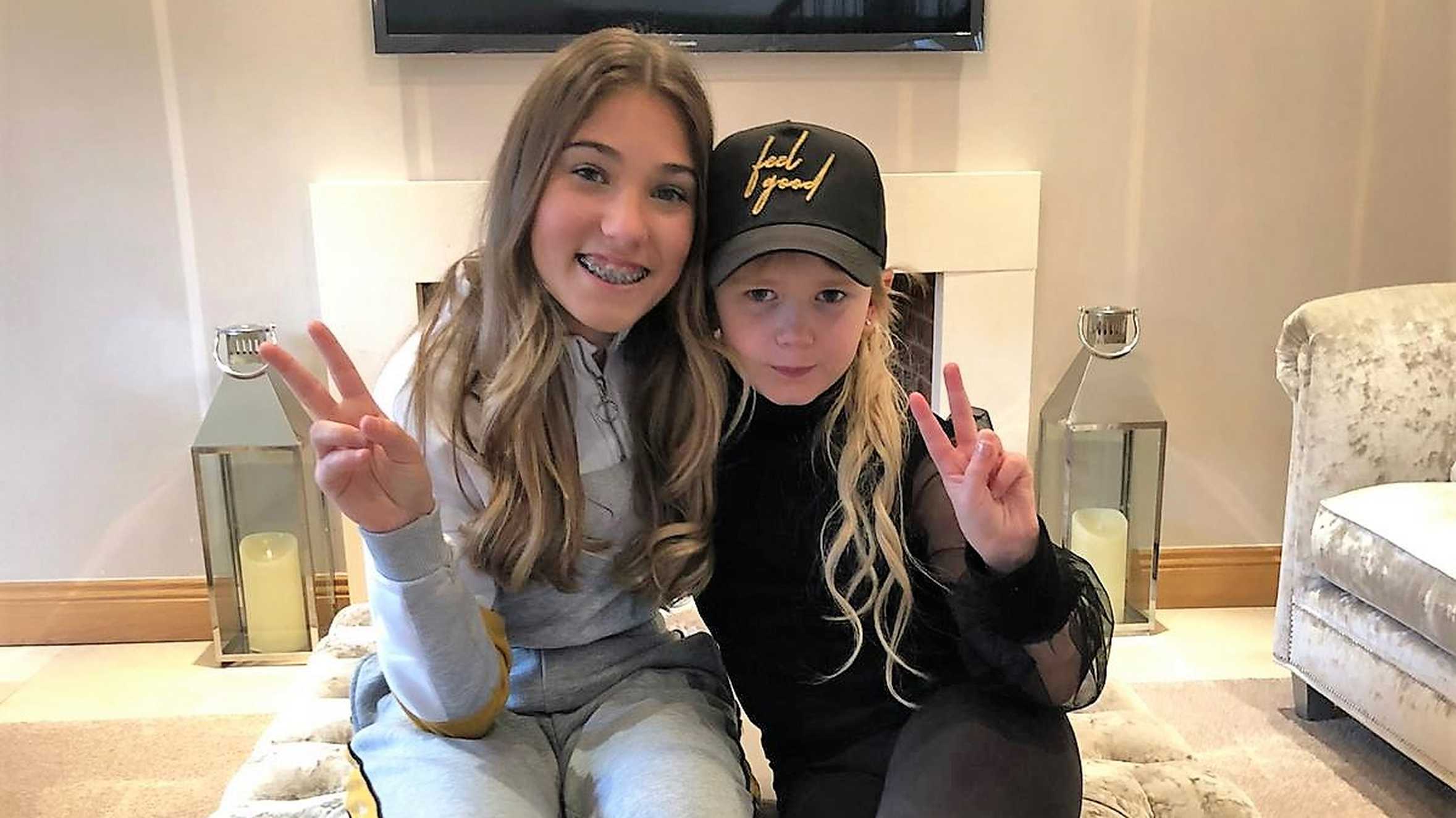 Isla with YouTuber Rosie McClelland.