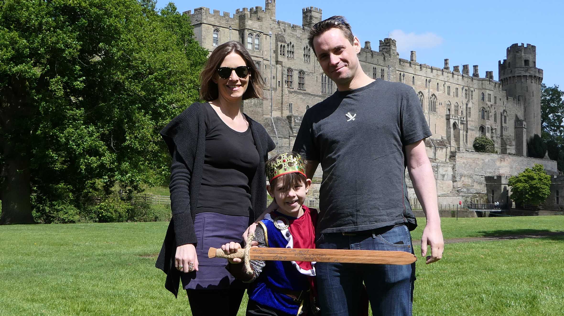 Danny with his parents