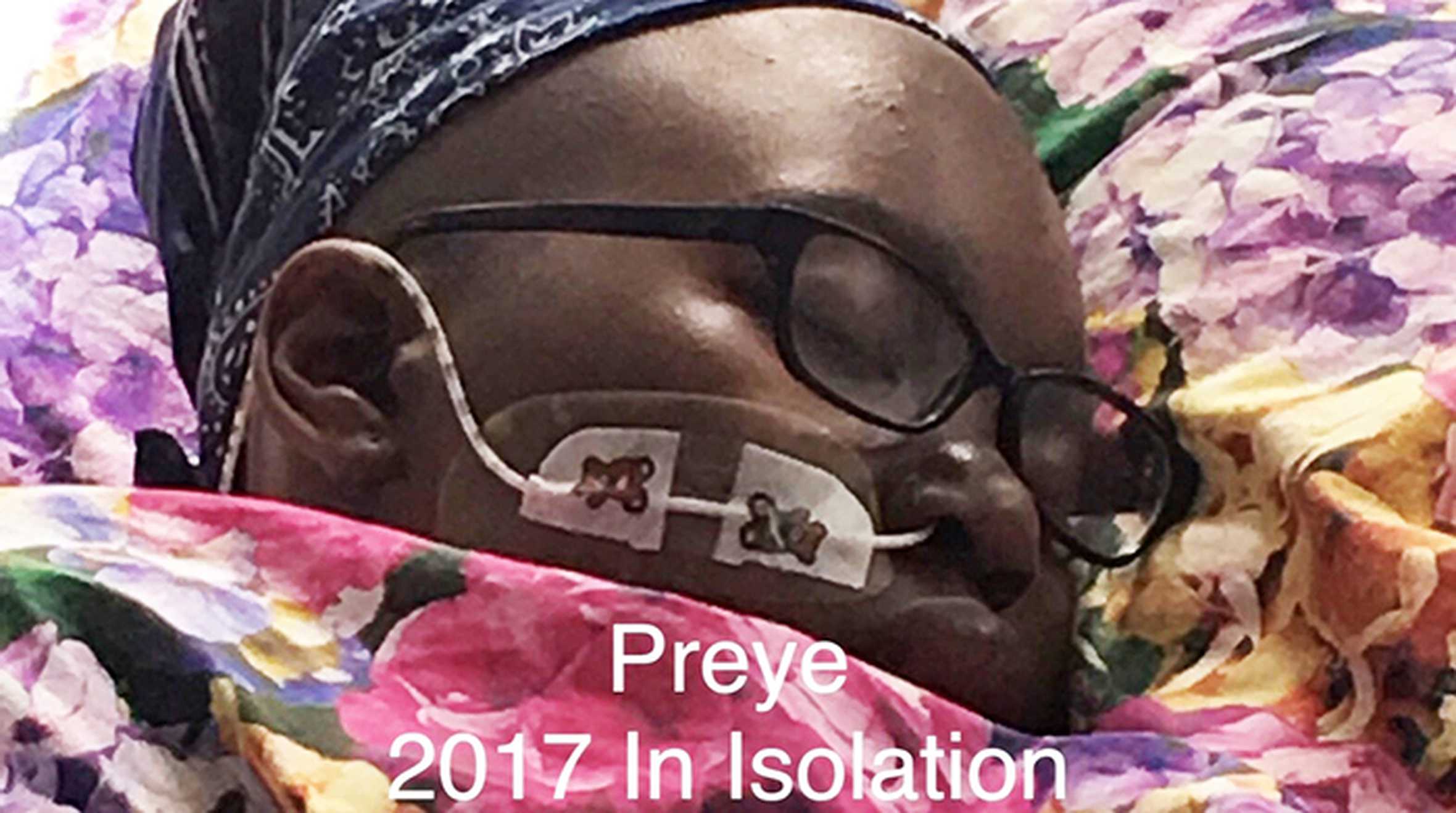Preye in isolation during treatment in 2017