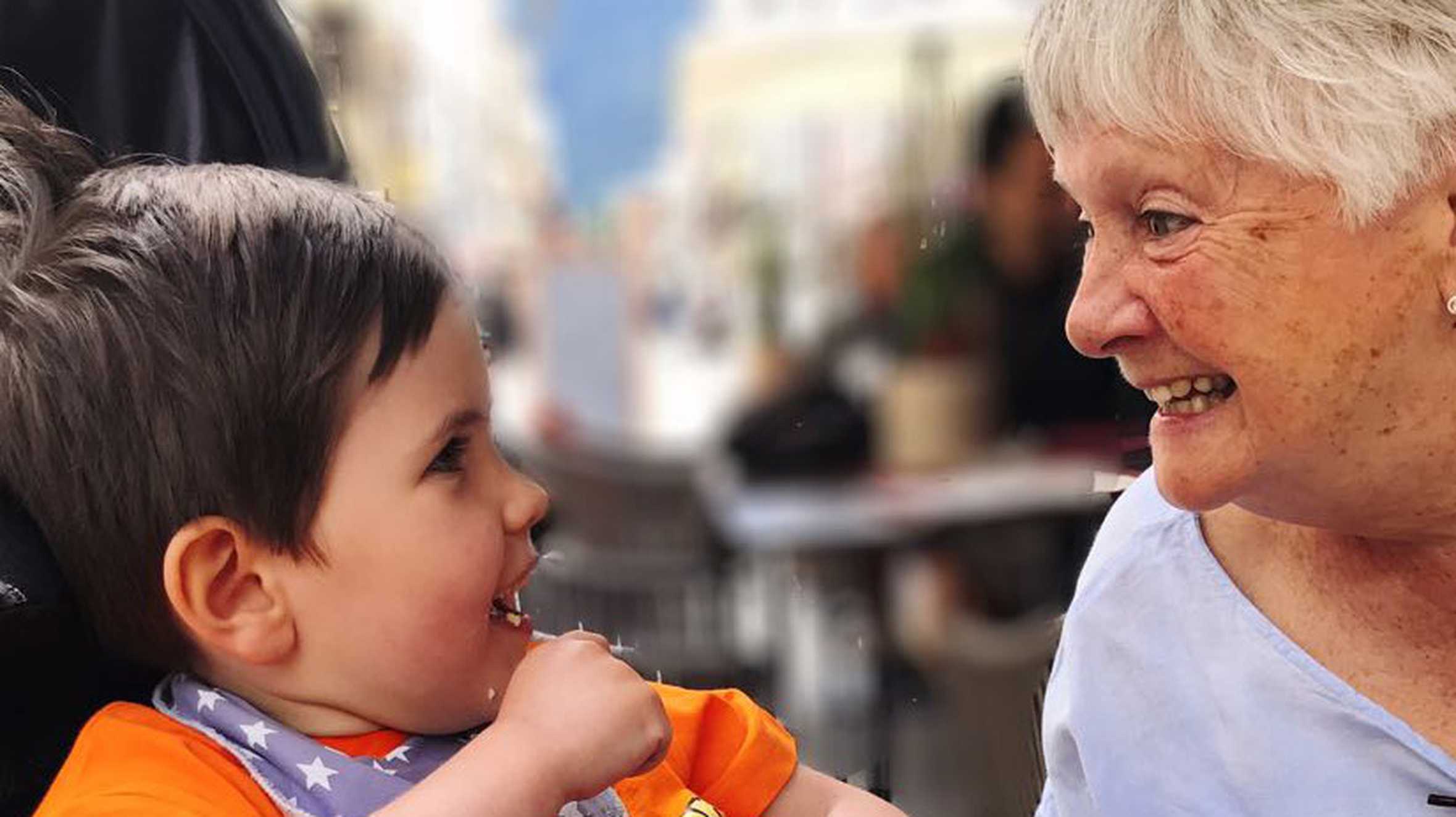 Wish child, George with his grandma in Austria