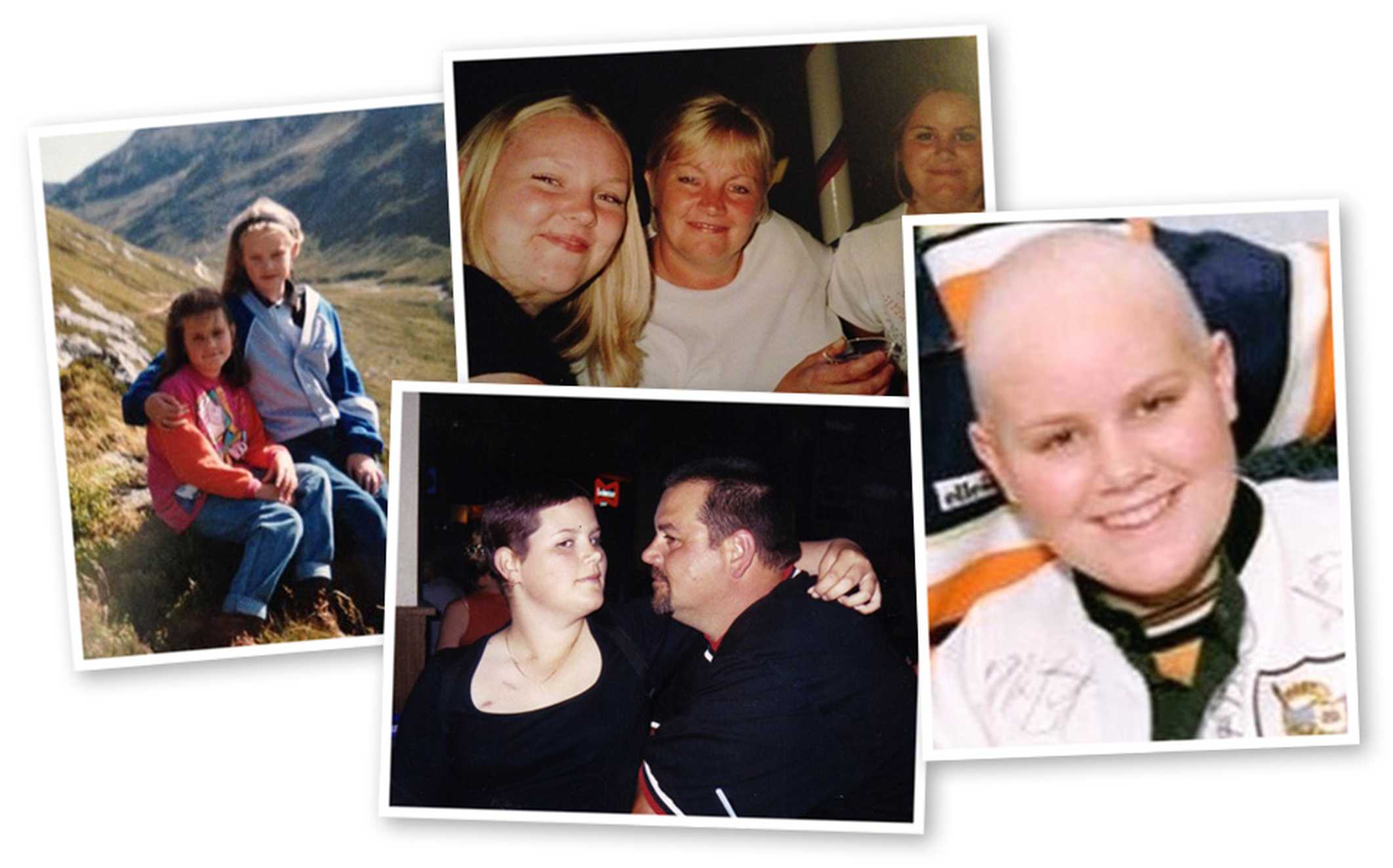 A collage of photos showing Regional Fundraising Manager, Nikki with various family members