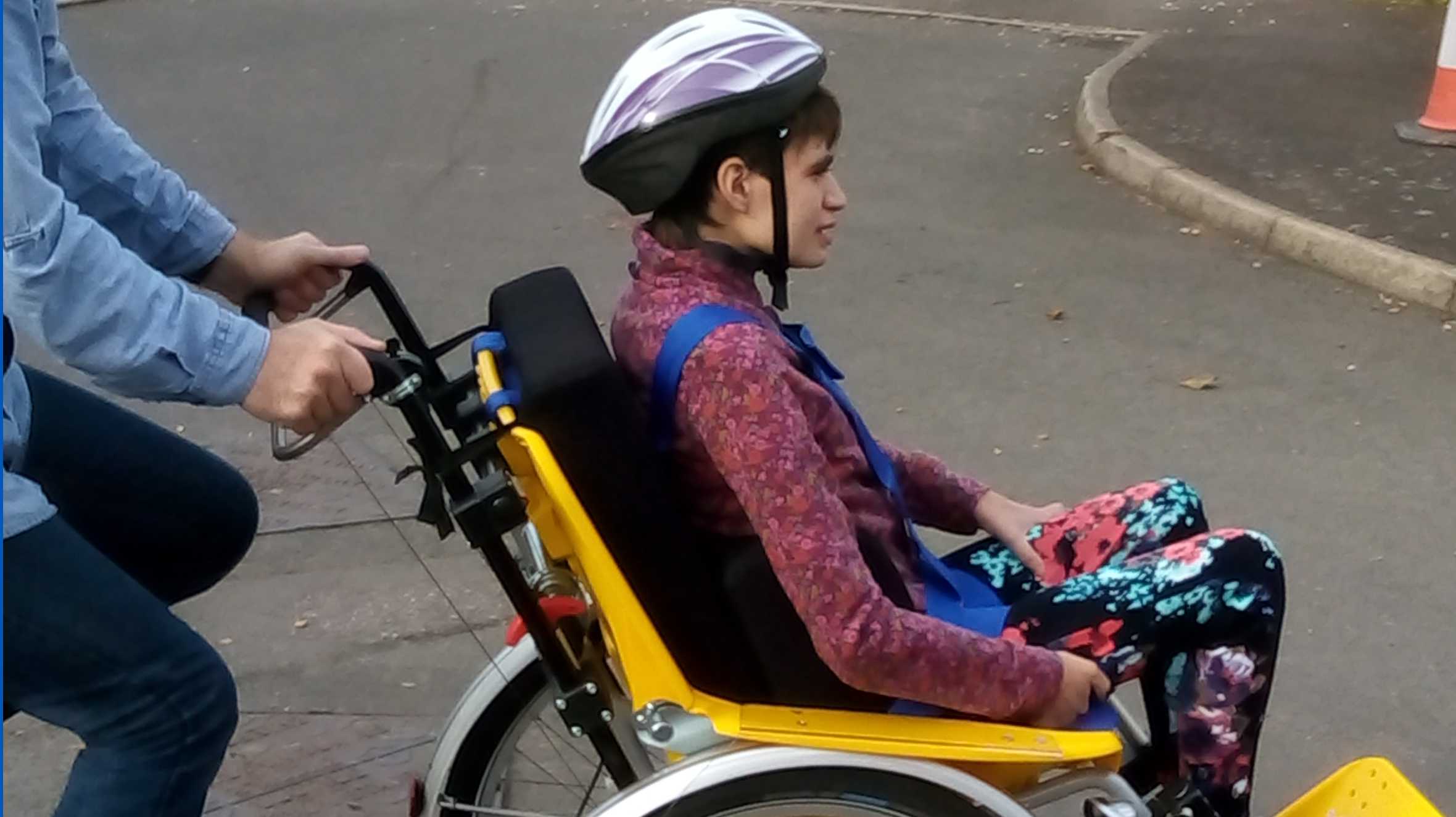 Grace on her new trike