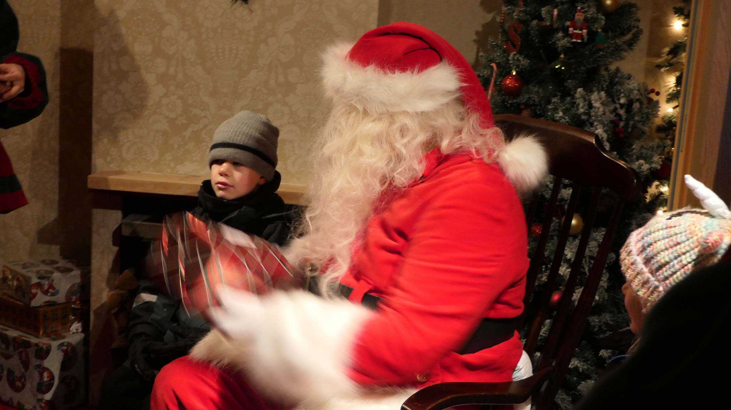 Wish child, Robbie meeting Father Christmas