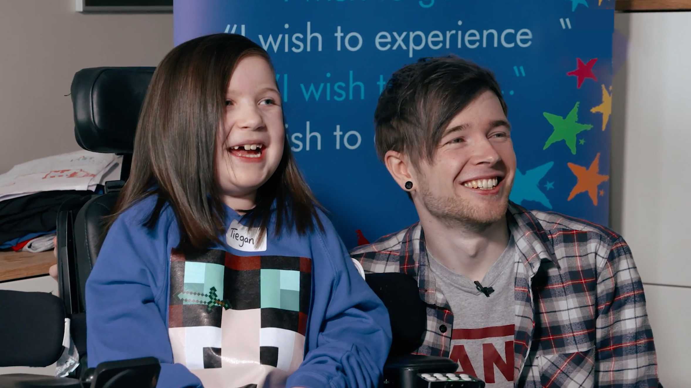 Wish child, Tiegan on her wish to meet YouTuber Dan TDM.