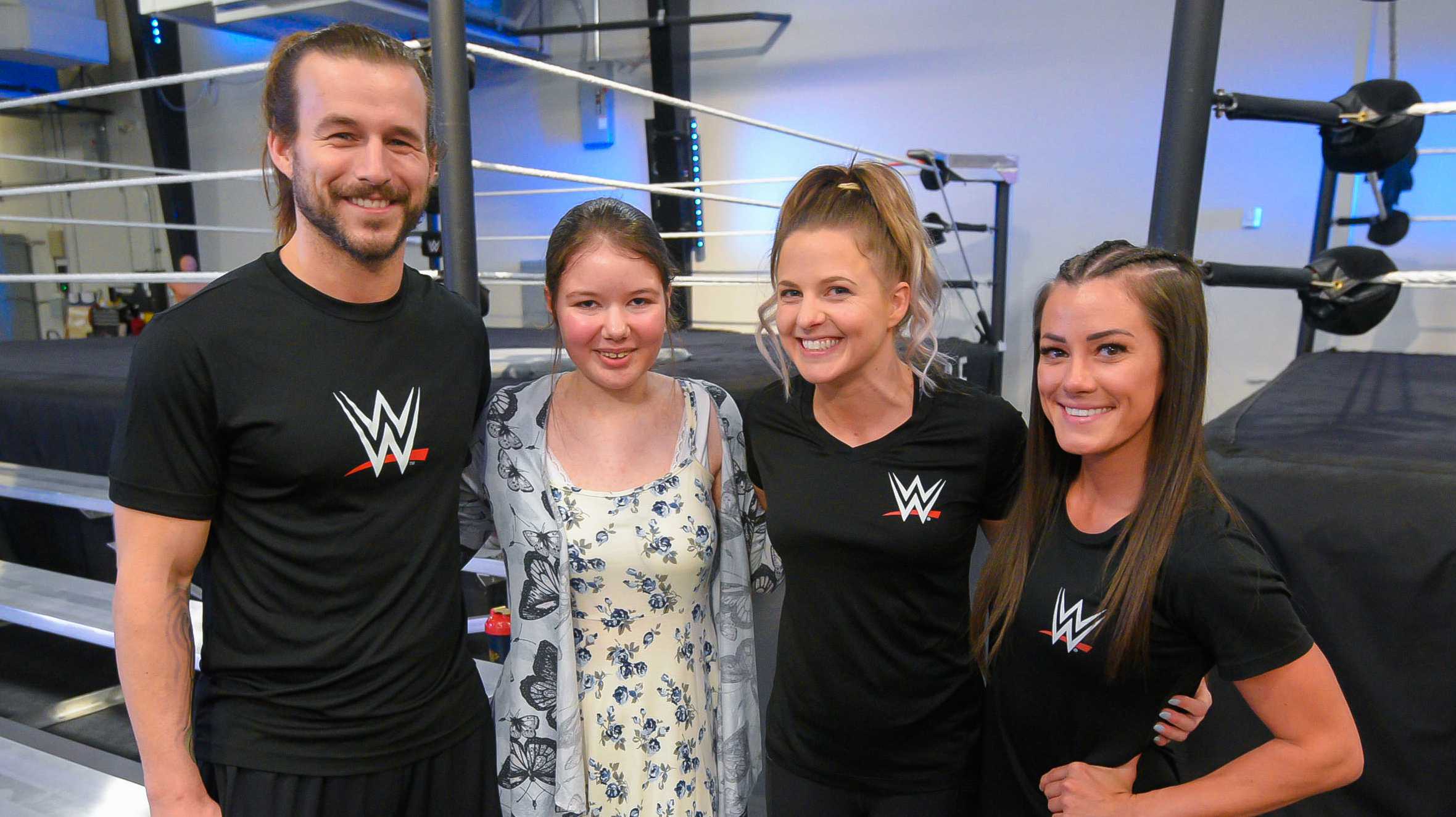 Rhianna with WWE team