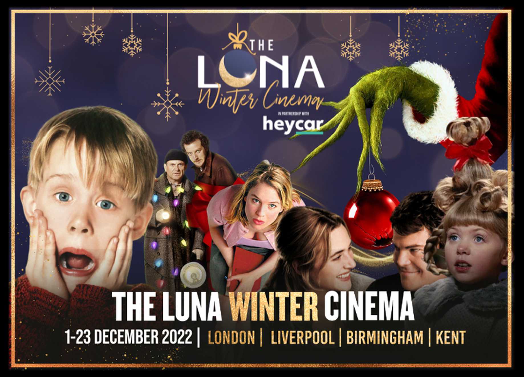 Luna Cinema Christmas 2022 promotional poster.