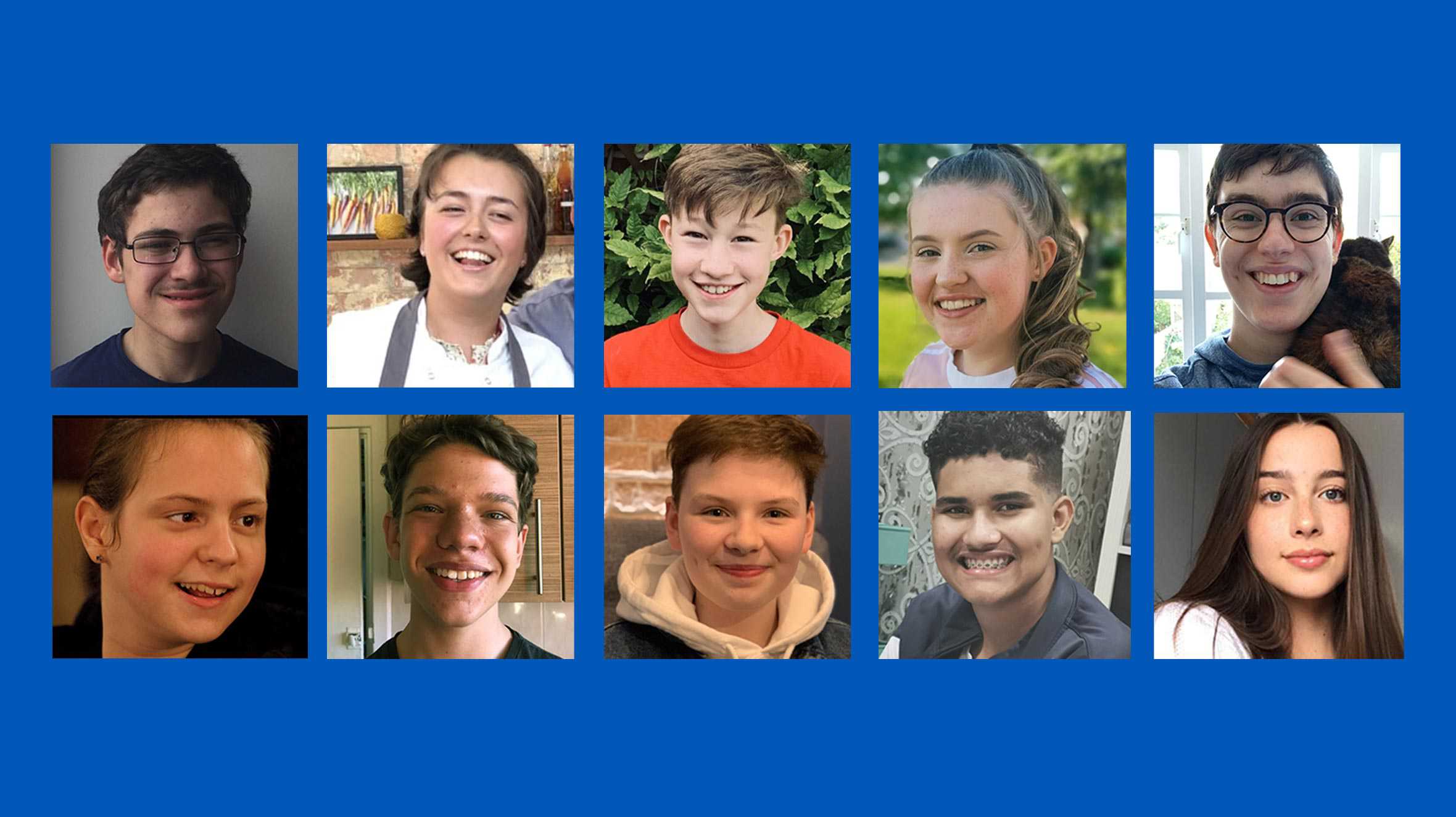 A collage of the ten STARboard members set against a blue background.