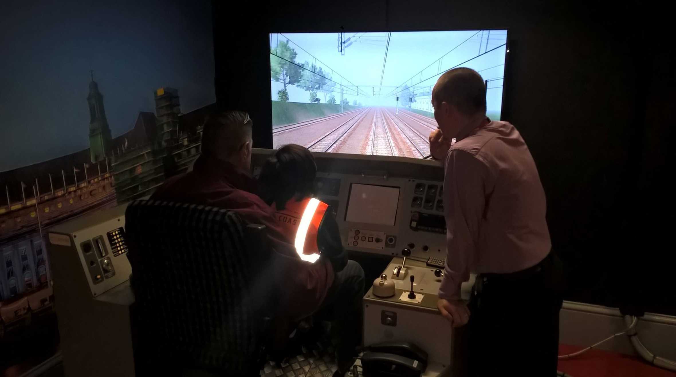 Arjun in the train simulator