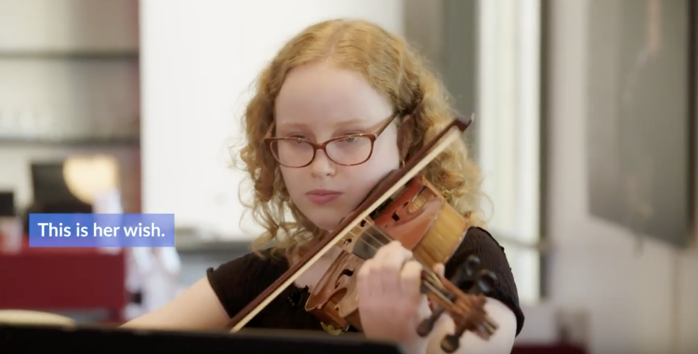 Emily playing violin