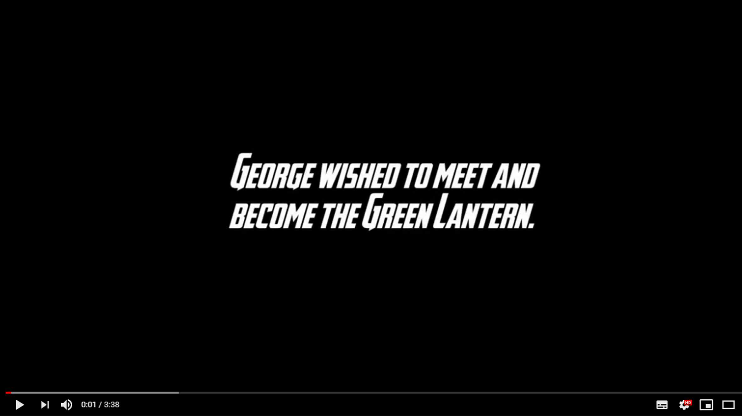 George's Green Lantern wish